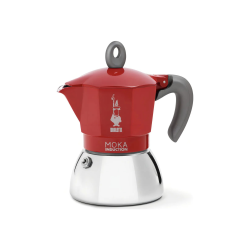BIALETTI - Cafeteira Moka Induction Vermelha 2 xic