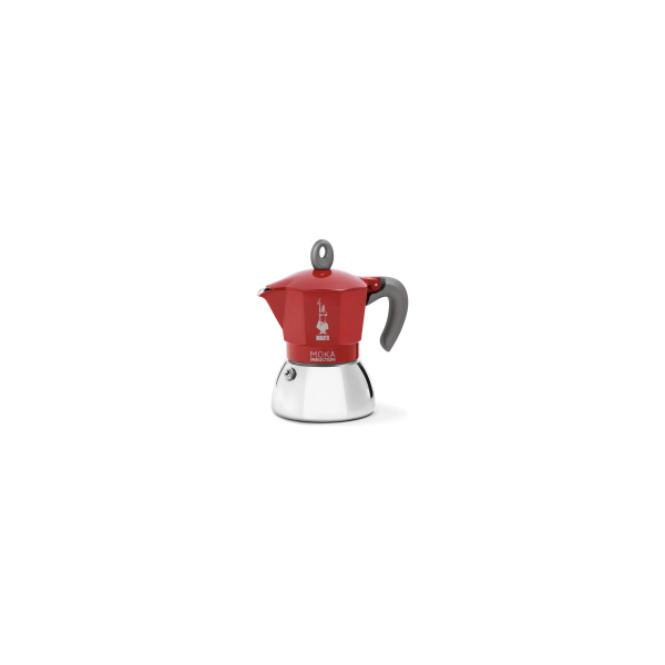 BIALETTI - Cafeteira Moka Induction Vermelha 2 xic