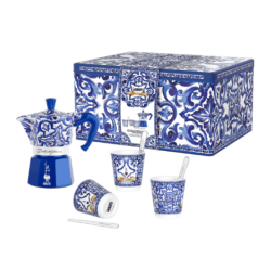 BIALETTI - kit Moka Dolce & Gabbana Blu Med