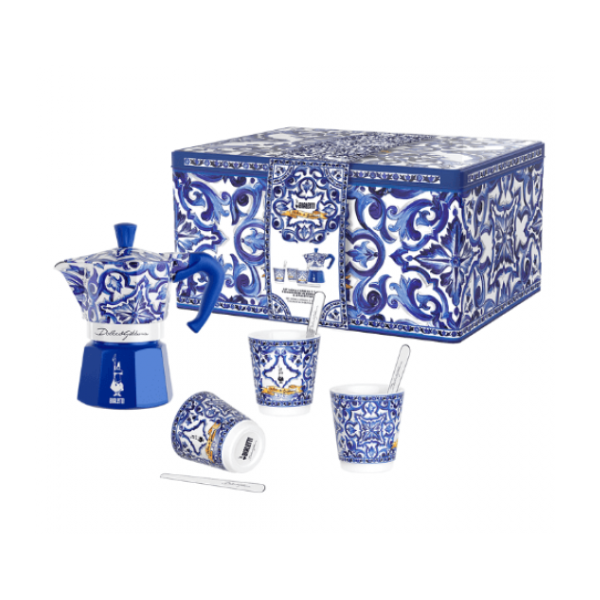 BIALETTI - kit Moka Dolce & Gabbana Blu Med